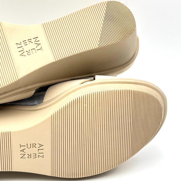Naturalizer Size 8 Riviera Tan Nude Beige Sand Suede Leather Wedge Sandals Shoes - Picture 9 of 12